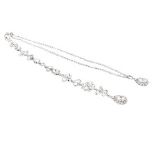 Srebrny Naszyjnik Body Chain Damski Unikatowy Specjalne Okazje