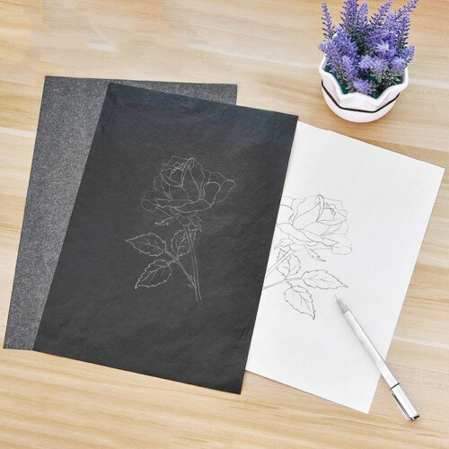 150Pièces Papier Graphite Transfert Noir, Utilitaire Pour Bois 2