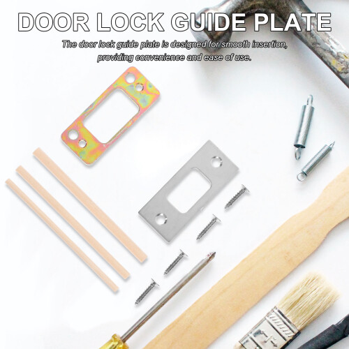 1Conjunto De Metal Para Porta Com Reforço E Design Antigo 2