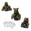 3Conjuntos Decor Carro Clipes Perfume Animais Resina Interior 10