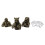 3Conjuntos Decor Carro Clipes Perfume Animais Resina Interior 3