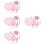 4Conjuntos Conjunto Rosa Colar Resistente 9