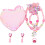 4Conjuntos Conjunto Rosa Colar Resistente 3