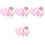 4Conjuntos Conjunto Rosa Colar Resistente 5