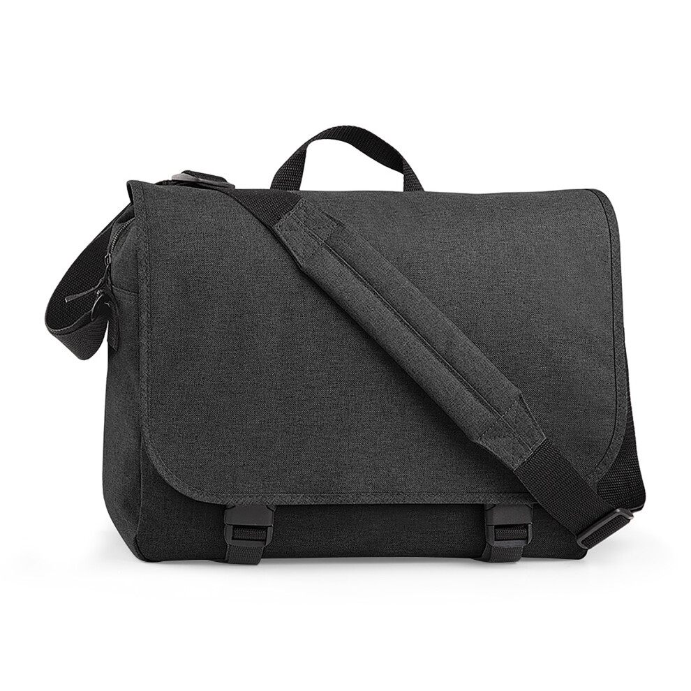 Bagbase (One Size, Anthracite) Two-Tone Digital Messenger Bag (Up To 15.6Inch Laptop Compartment)