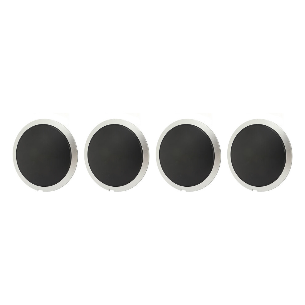 4Pcs Wheel Hub Cap For Fiat 500 2007-2019, Chrome Trim, Abs White 9301369229288