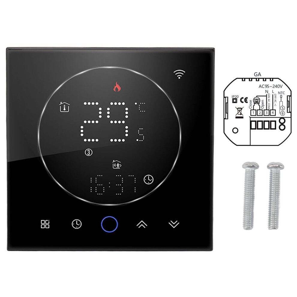 Smart Thermostat Touch Screen Programmable Temperature Control Wifi Enabled Voice Control Save Energy With Mobile App Remote Control For Electric 9358999031248