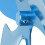 Aluminiumlegierung 5-Blatt-Kaminventilator, Blau 9