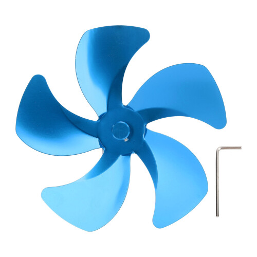 Aluminiumlegierung 5-Blatt-Kaminventilator, Blau 1