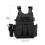 Quick Release Tactical Airsoft Vest, Adjustable, 55x45cm, Khaki/Black 2
