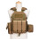 Quick Release Tactical Airsoft Vest, Adjustable, 55x45cm, Khaki/Black 6