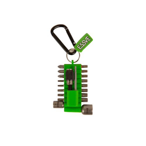ESSVE Bits Kit ProPack 20-teiliges Bit-Set mit Bithalter & Karabiner-Gürtelclip