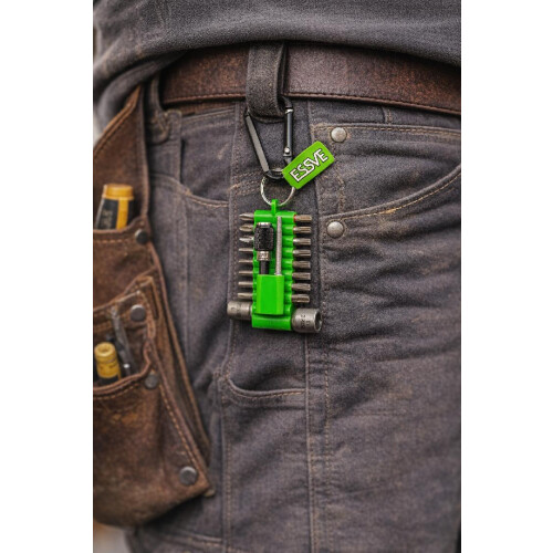 ESSVE Bits Kit ProPack 20-teiliges Bit-Set mit Bithalter & Karabiner-Gürtelclip 1