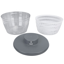 Efficient Gray Vegetable Washer & Spinning Fruit Dryer for Kitchens