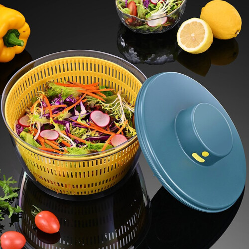 Reliable Fruit Spinner Dryer for Kitchen 1.8L Vegetable Washing Machine Blue
