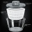 Efficient Gray Vegetable Washer & Spinning Fruit Dryer for Kitchens 5