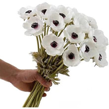 Fleurs en soie résistantes aux UV, coquelicots artificiels pour décoration intérieure et extérieure, résistants à la chaleur et à l'eau,