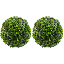 Water Resistant, Artificial Boxwood Topiary That Resists Moisture, Maintenance Free For Hassle-Free Decor, Eco-friendly Material Reduces Environmental
