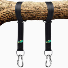 Edelstahl-Karabiner, einfach zu montierendes Aufhängegurt-Set, ideal für Ihre Terrassenschaukeln und Hängematten – robust, wetterfest, mit
