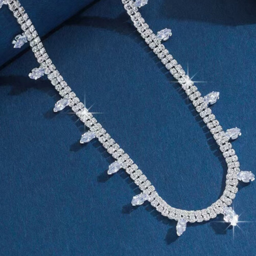 Ensemble de bijoux de mariage en strass éblouissants, accessoire 2