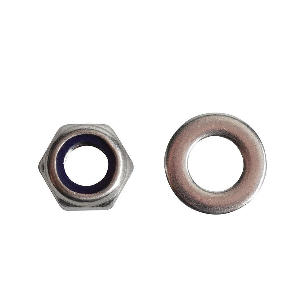 Forgefix Hexagonal Nuts With Nylon Inserts, S/S