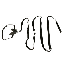 Zwarte Bridal Leg Garters Bruiden Comfortabele Lange Wrap