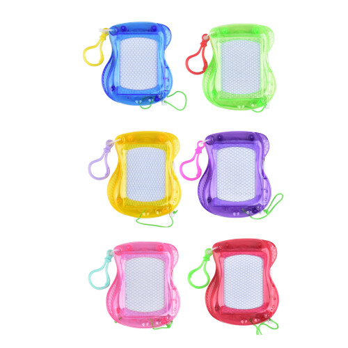 6 Pack Magnetic Doodles Board Keychain Drawing Board Keyring