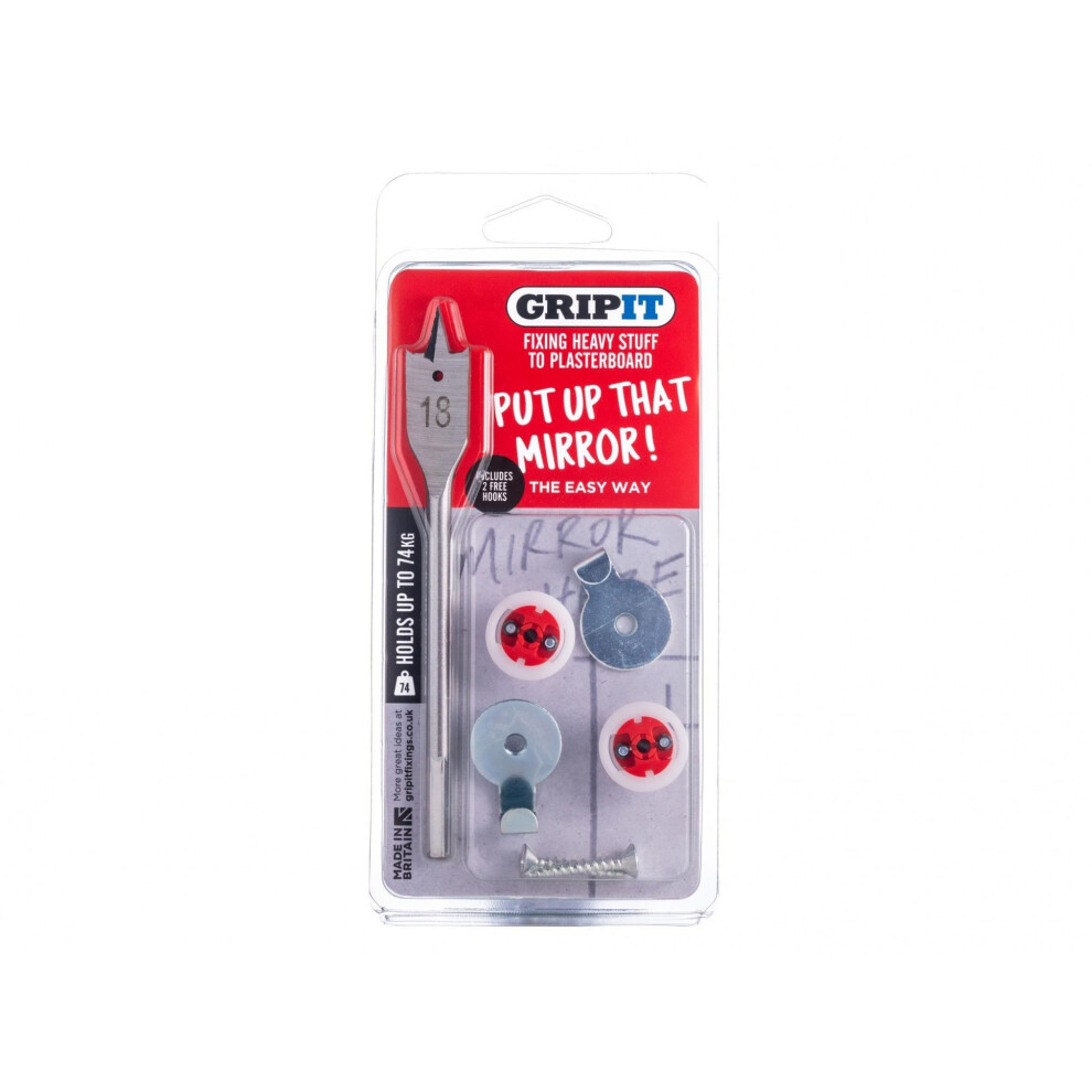 - Gripit Mirror KitClam Pack Multi Colour (One Size) - Image 2