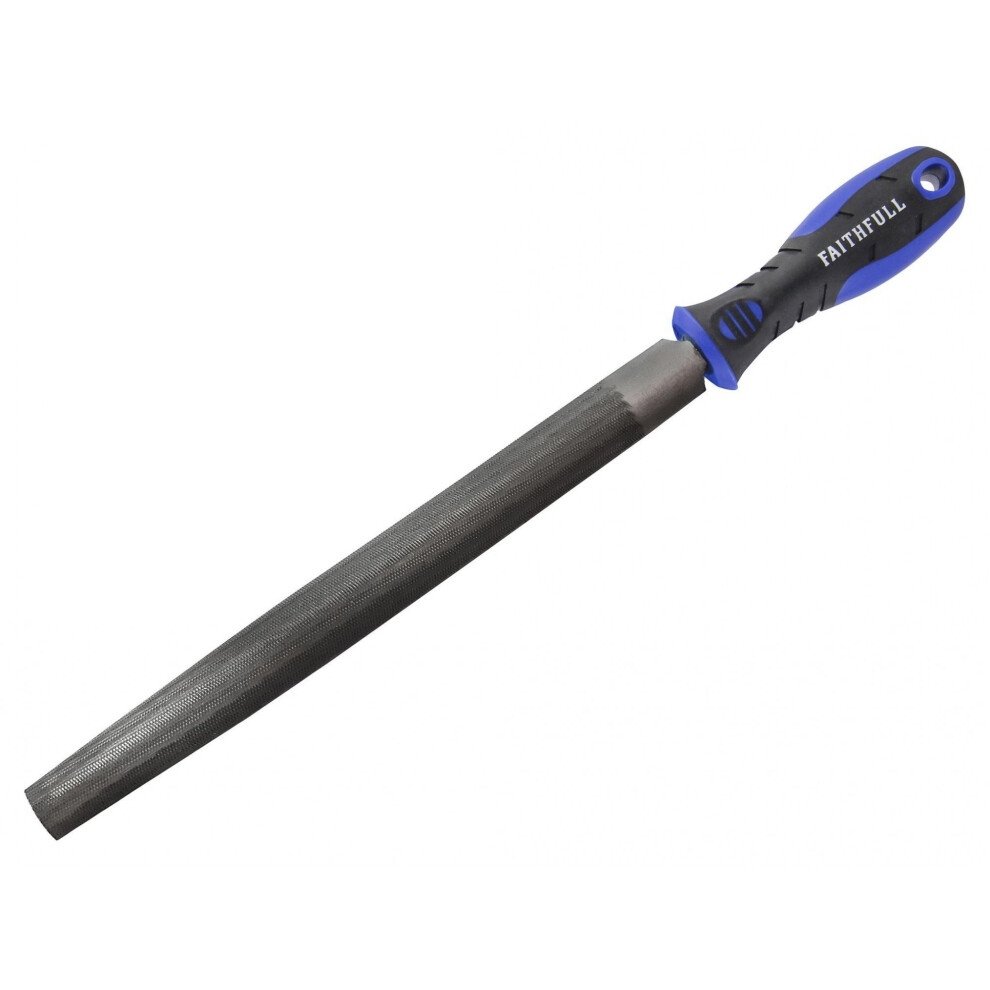 Faithfull Half-Round Second Cut File, Handled