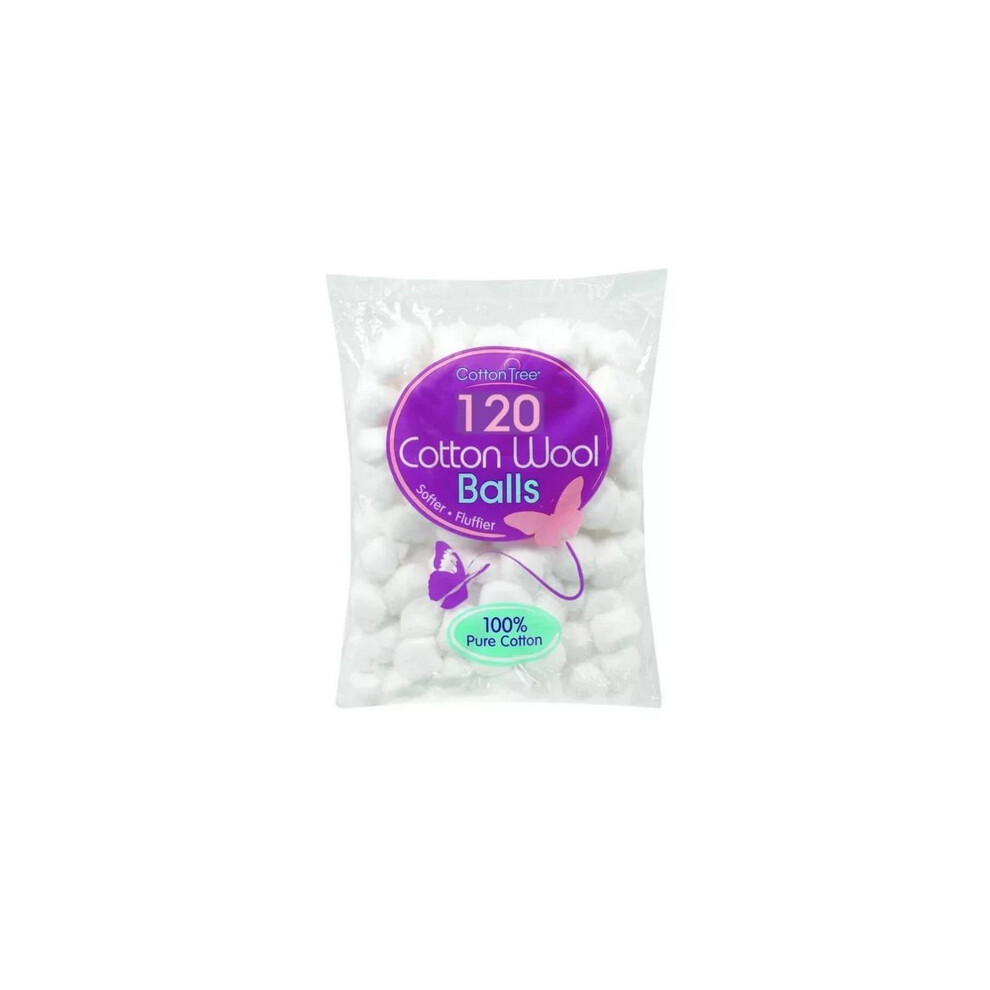 Cotton Tree Cotton Wool Balls (Pack Of 120)