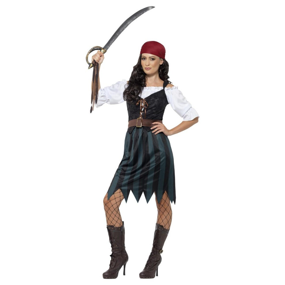 Smiffy's Womens/Ladies Deckhand Pirate Costume Set