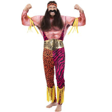 (M, Multicoloured) Smiffys Mens Deluxe Wrestlers Costume