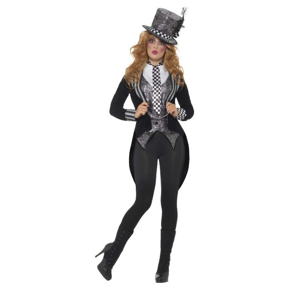 Smiffy's (Xs, ) Womens/Ladies Deluxe Dark Miss Hatter Costume Set Black
