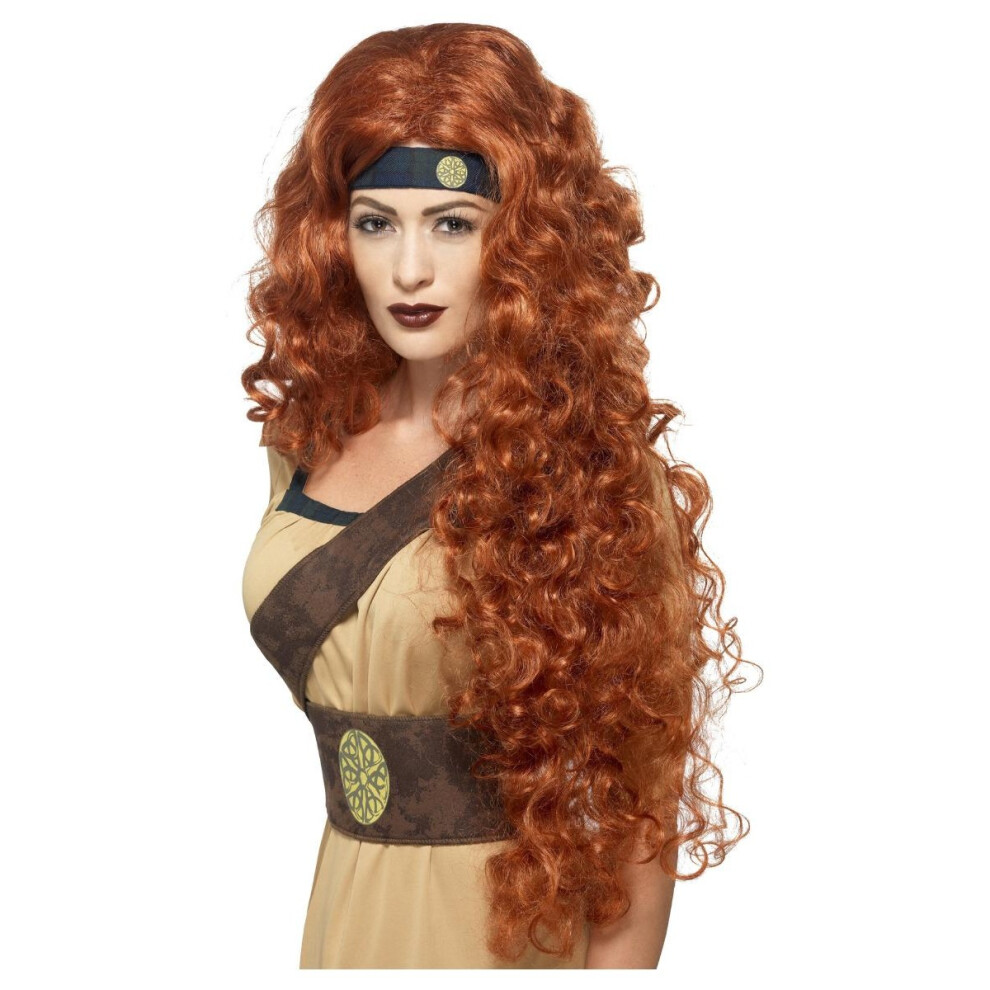 Smiffy's Womens/Ladies Medieval Warrior Queen Wig Multicoloured