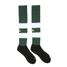 (9 UK Child-11.5 UK Child, Forest) Canterbury Childrens/Kids Club Hooped Socks