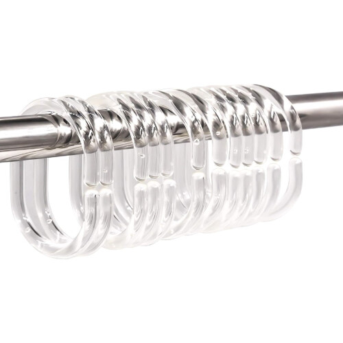 Revolutionize Your Shower Routine, Strong And Durable Shower Curtain Hooks, Space Saving Design That Is Both Versatile And Easy To Use