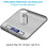 Kitchen Scale, Multiple Unit Conversion Digital Kitchen Pastry Scale For Cooking And Baking, Precision Weighing Up To 5 Kg In 1 G Increments, 3