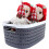 Versatile Storage Baskets, Strong Material Comfortable Handle Design Best Organizer for Office Bathroom Kitchen Wardrobe, Space-saving Design Serving 5