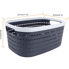 Versatile Storage Baskets, Strong Material Comfortable Handle Design Best Organizer for Office Bathroom Kitchen Wardrobe, Space-saving Design Serving