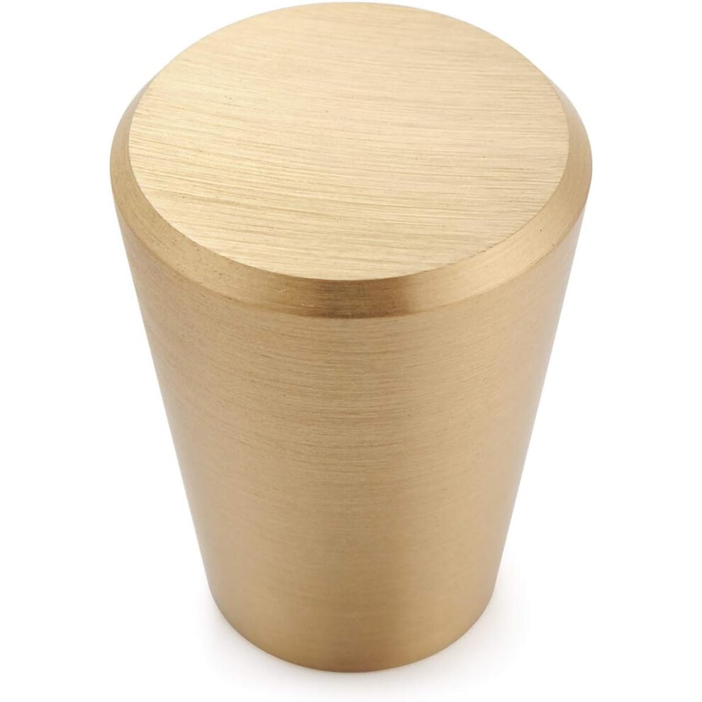 Gold Drawer Knobs, High-Quality Aluminum Alloy Cone Shaped Pull Handles, Anti-Corrosion Brushed Finish For Dressers Cabinets (10Pcs) 9128293732499