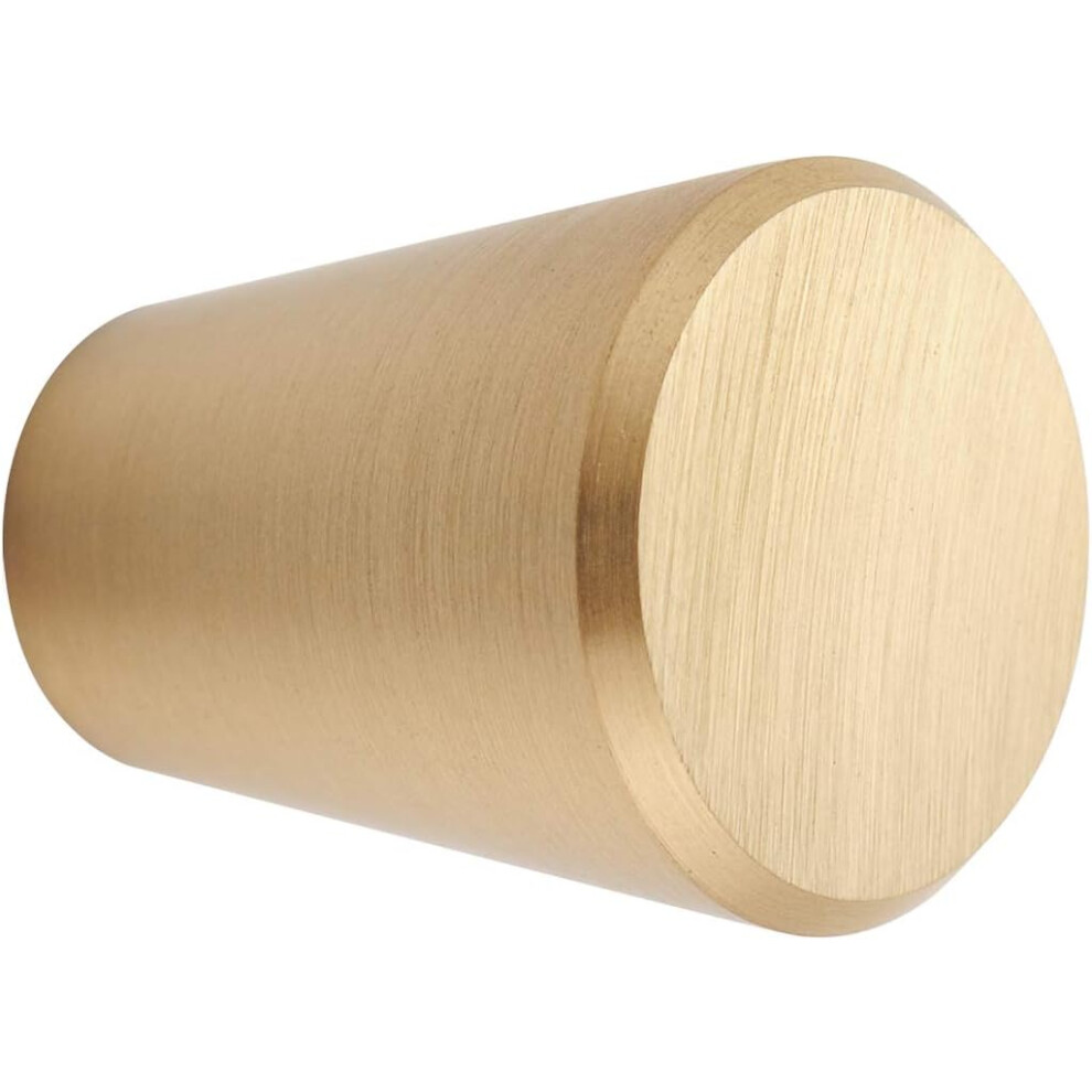 Brass Cabinet Knobs, Luxurious Gold Cone Shape Pull Handles, Anti-Rust Anti-Corrosion Brushed Finish For Kitchen Bathroom Furniture (10Pcs) 9169997022172