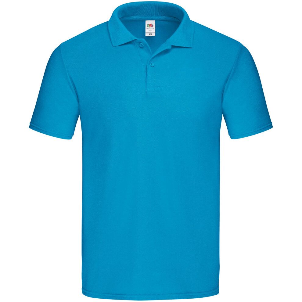 Fruit Of The Loom (3Xl, Azure) Mens Original Pique Polo Shirt Multicoloured