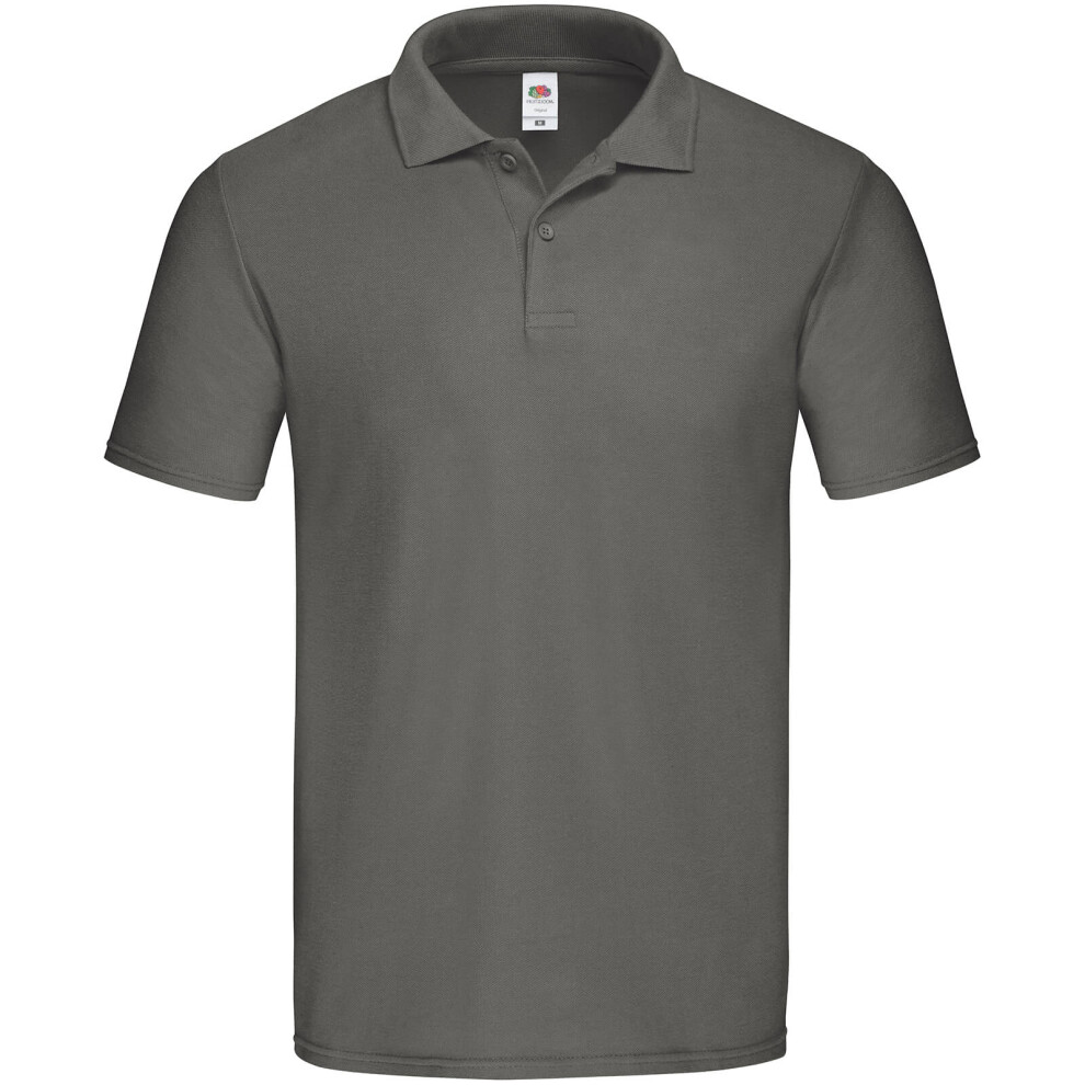 Fruit Of The Loom (Xl, Light Graphite) Mens Original Pique Polo Shirt Multicoloured
