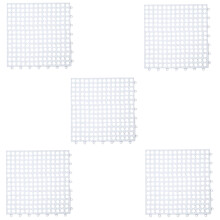 Tapis de bain épissable, 1/5/10 pièces, tapis de sol de-Blanc 5
