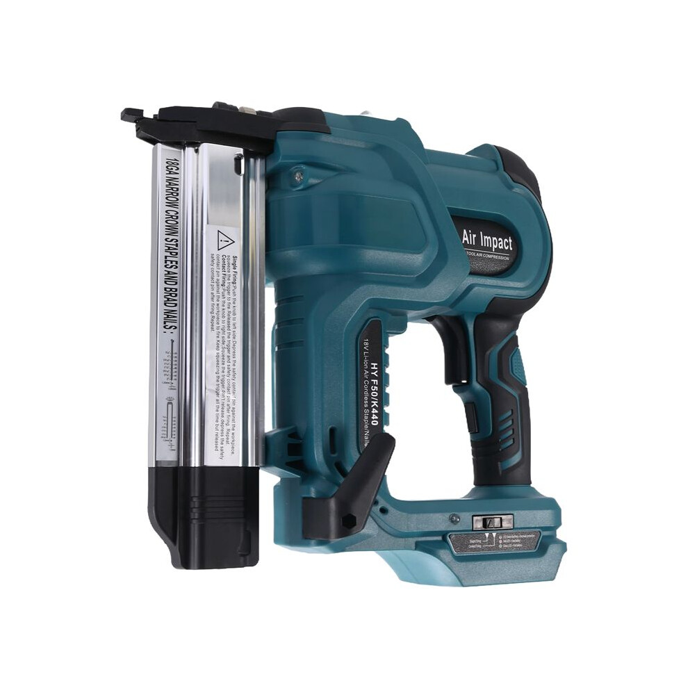 Cordless Electric Nail Gun for Straight/N-Shape Nails Pure Woodworking Universal Nailing Machine for  18V Battery