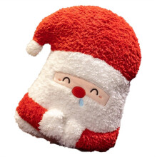 Christmas Plush Pillow Soft Cute Stuffed Pillow Home Bedroom Office Sofa Decoration Birthday Holiday Gift D