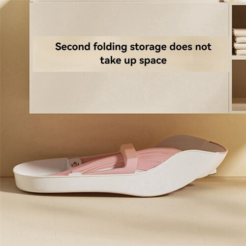 Baby Bath  with Thermometer, Foldable Support for Newborns 0-6 Months, 2