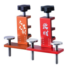 2x Woodworking Cabinet Door Installation Positioning Clip Adjustable Aluminum Cabinet Closet Door Clamp Woodworking Tool