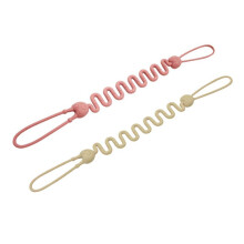 Silicone Dummy Clip Set, 2 Pack, Universal Pacifier Chain Holder for Boys and Girls