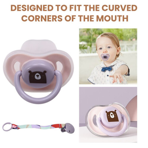 Newborn Dummies, 0-2 Months,Muted Colours, Matte Texture, Extra Small Baglet 1